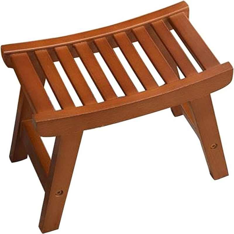 Comprar Asiento de ducha portátil de madera impermeable